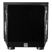 ELAC - DS1200-GB - Varro Dual 12" 1200W Smart Subwoofer - Gloss Black - Angle