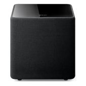 KEF - Kube 8 MIE - 8" 300W Sealed Active Subwoofer - Gloss Black - Angle