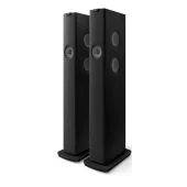 KEF - LS60 Wireless - 4 x 5.5" Tower Speakers - Carbon Black