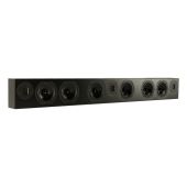 RBH - 5600-iwr - 6 x 5.25" On-Wall Passive Speaker-Bar - Matte Black - Angle