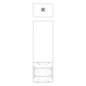 RBH - SI-821/R Complete Set - 2 x 8" 2-Way In-Wall Speaker - Angle