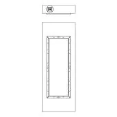 RBH - SI-821/R Complete Set - 2 x 8" 2-Way In-Wall Speaker - Angle