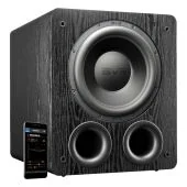 SVS - PB-3000 - 13" Front-Firing Subwoofer - Black Ash - Angle