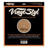 Vinyl Styl - Cork Mat - 12" Anti-Static Cork Turntable Mat