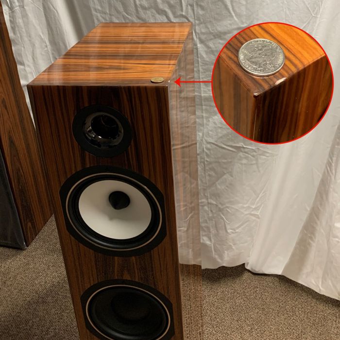 Triangle - 40th Antal EZ - Speakers (Pair)-Golden Oak - Cosmetic imperfection