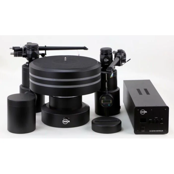 Kuzma - Stabi XL DC - 3-Speed Manual Audiophile Turntable - Black - Front (Does NOT Include Tonearm)