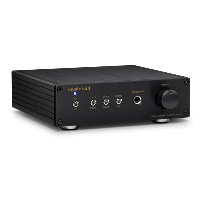 Music Hall - PA2.2 - Phono / A2D / Headphone Preamplifier - Angle