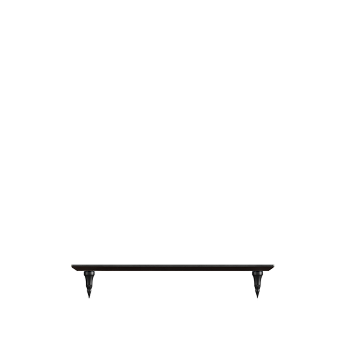 Quadraspire Q4 Evo - Black Bamboo - Black Columns - Base w/ Spikes