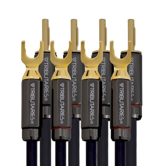 Tributaries - 6BA - Series 8 Mark II Bi-Amp Speaker Cables (Pair) - Spades Bananas