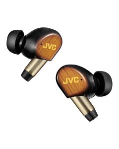 JVC - HA-FW5100T - Wood Masterpiece Wireless Earbuds w/ Wood Diaphragm - Sunburst Brown