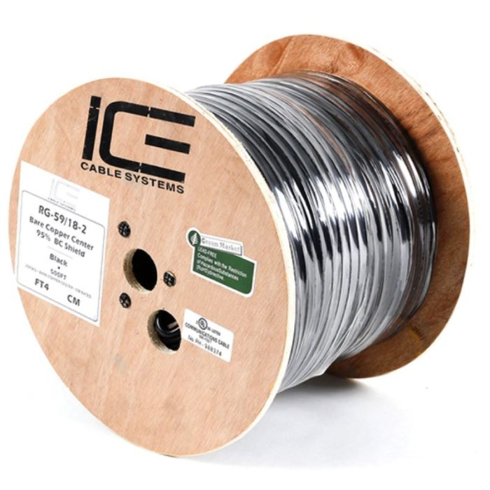 Ice Cable - RG-59/18-2 - 500' Structured Cable (Spool)