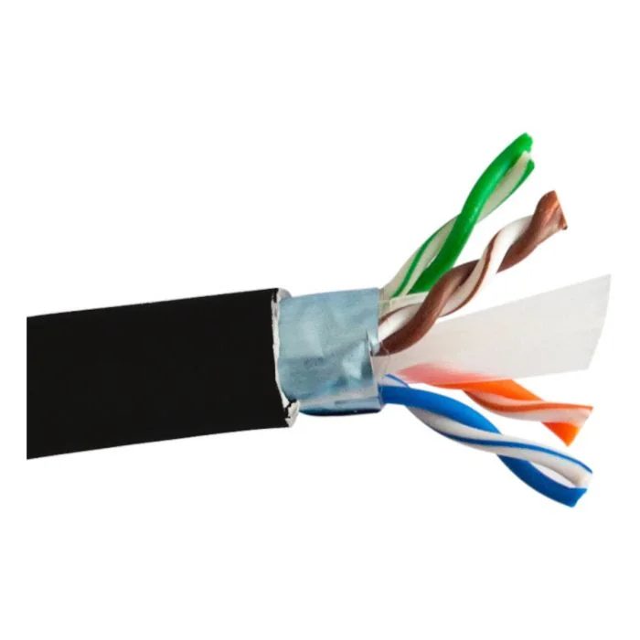 SCP - CAT6SH - 1000' CMR Cat 6 Shielded PVC Cable - Black