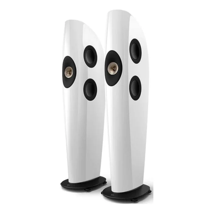 KEF - Blade TWO Meta - 4 x 6.5" Tower Speakers - Arctic White/Champagne
