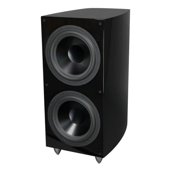 RBH - SV-1212PR BLACK - 2 x 12" Active Subwoofer - Angle, Black Cones