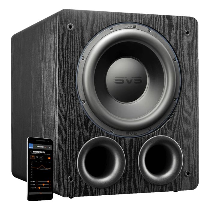 SVS - PB-3000 - 13&quot; Front-Firing Subwoofer - Black Ash - Angle