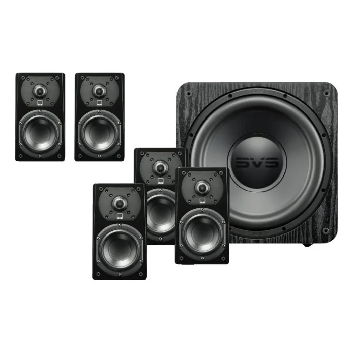 SVS - Prime Satellite 5.1 - Satellite & Subwoofer System - Black Ash