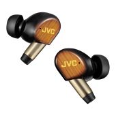 JVC - HA-FW5100T - Wood Masterpiece Wireless Earbuds w/ Wood Diaphragm - Sunburst Brown