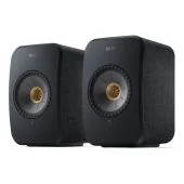 KEF - LSX II -  4.5" Wireless Bookshelf Speakers - Carbon Black
