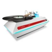 Keith Monks - Prodigy Galileo - White Record Cleaning Machine - Angle