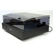 Kuzma - Stabi M - 3-Speed Manual Phono Turntable - Black - Angle (Tonearm NOT Included)