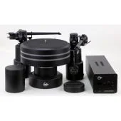 Kuzma - Stabi XL DC - 3-Speed Manual Audiophile Turntable - Black - Front (Does NOT Include Tonearm)