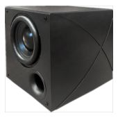 Phase Technology - PL-10P - 10" Power Lux Ported Active Subwoofer - Angle