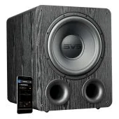 SVS - PB-1000 Pro - 12" Ported Subwoofer - Black Oak - Angle