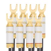 Tributaries - 8BA - Series 8 Mark II Bi-Amp Speaker Cables (Pair) - Spades Bananas
