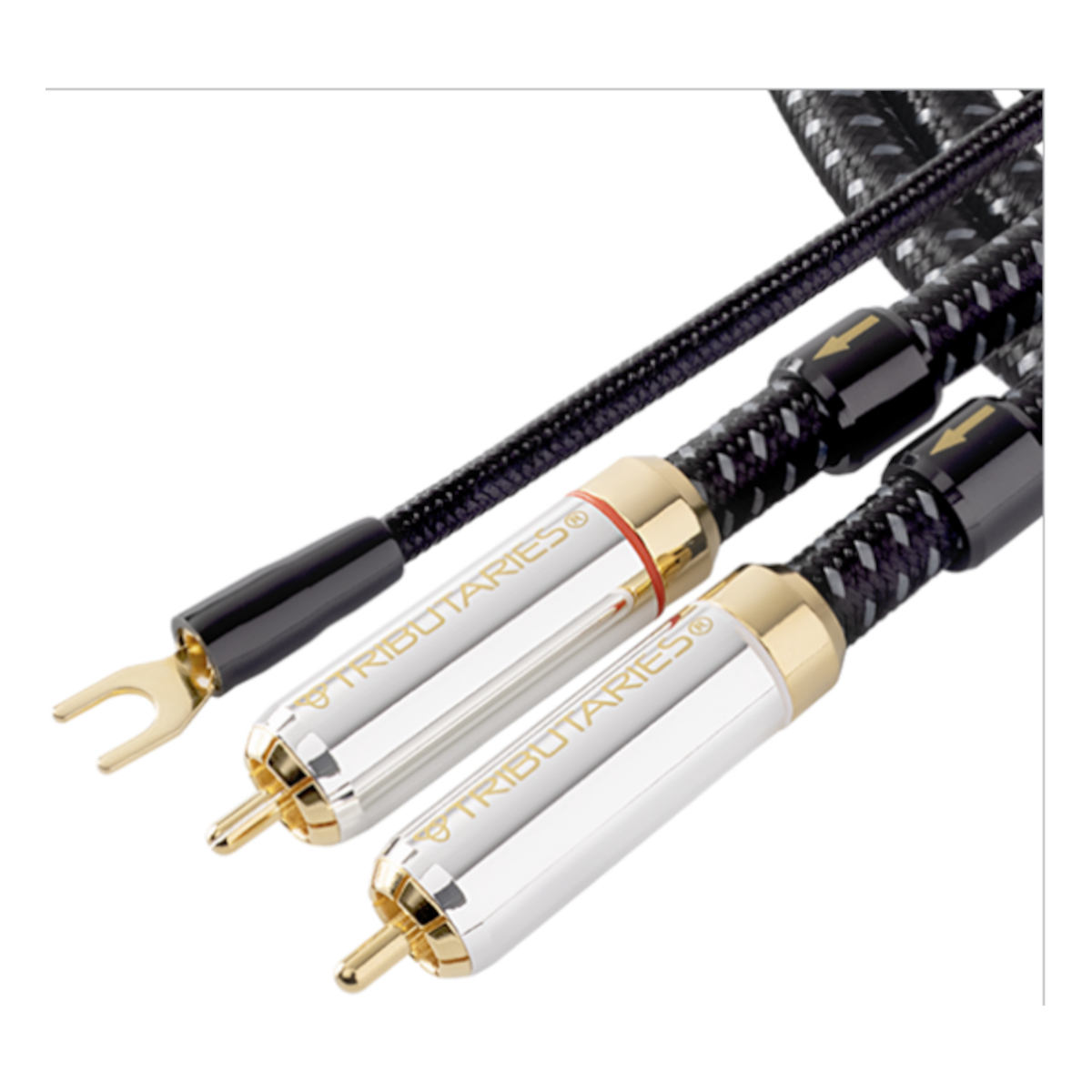 Paar OCC Versilbert Draht Abschließbar Cinch RCA Stecker HiFi Audio RCA Kabel