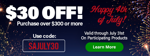 Save $30 on purchases over $300