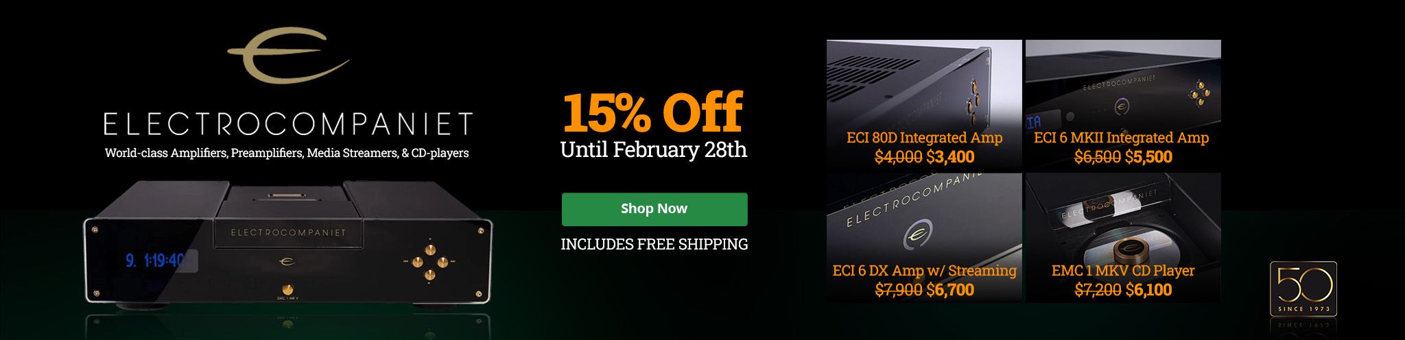 Electrocompaniet 15% Sale until March 1st
