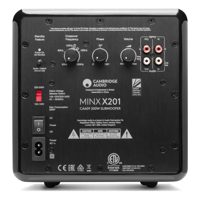 Cambridge Audio Minx X200 サブウーファー　ジャンク Cambridge Audio Minx X201 (Black) Ultra-compact powered subwoofer
